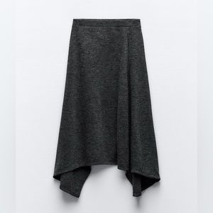 Zara Asymmetric soft skirt